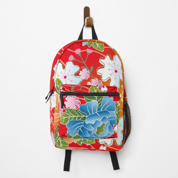 Item preview, Blue Peony Cute Abstract Japanese Kimono Pattern designed and sold by Vicky Brago-Mitchell®.
