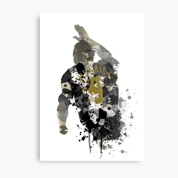 Alan Shearer Newcastle United Legend Art Metal Print
