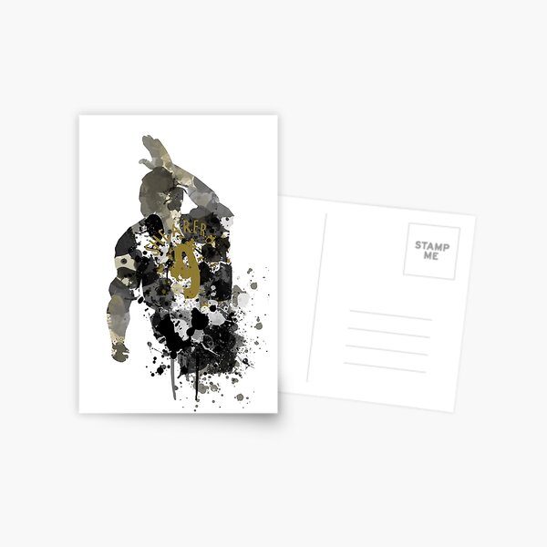 Alan Shearer Newcastle United Legend Art Postcard