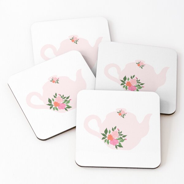 Item preview, Floral pink teapot designed and sold by PrettywithColor.