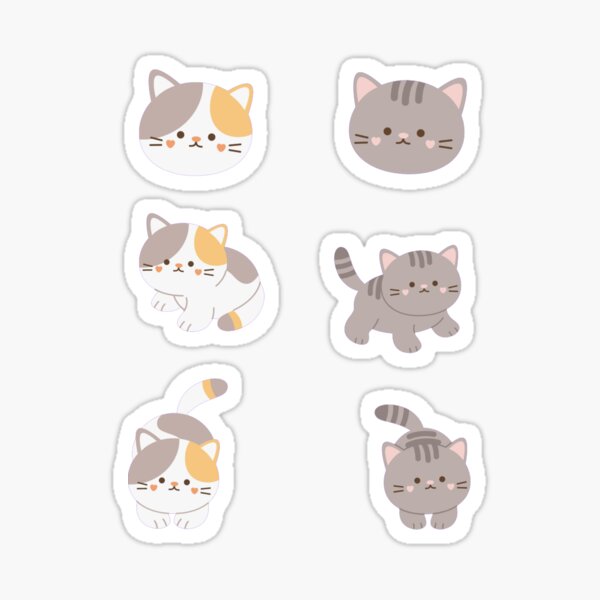 Cute cat sticker homedecoration  Sticker