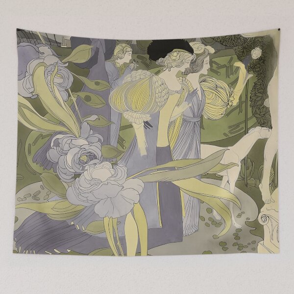 Item preview, Georges de Feure, A Walk in the Garden designed and sold by NouveauEra.