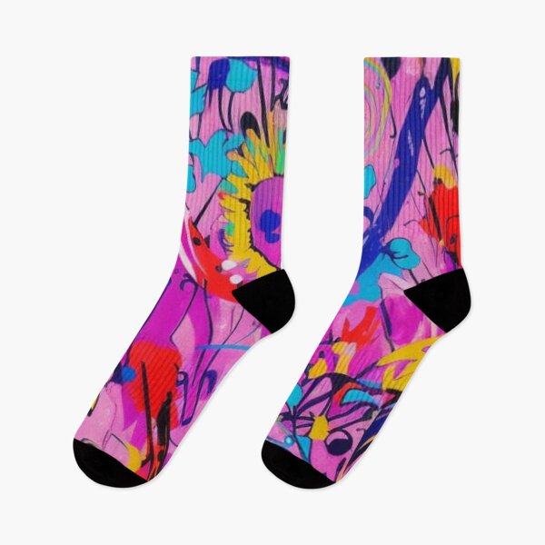 Item preview, Abstract Colorful Chaos on Pink designed and sold by calibrit.