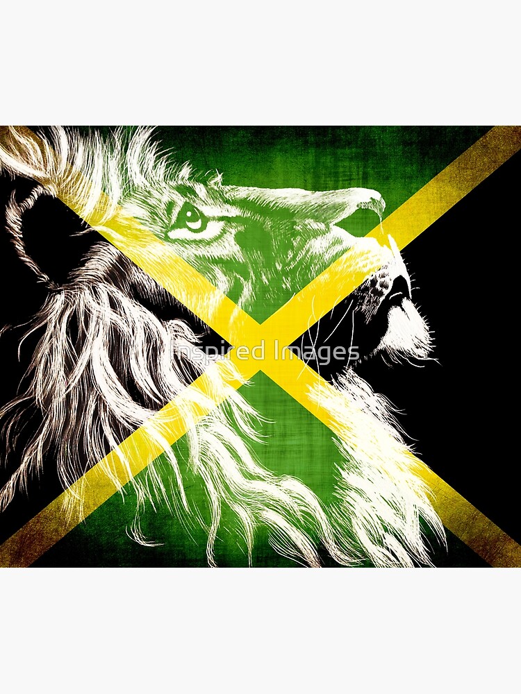 Jamaican Flag Lion King Jamaica Rasta Rastafarian Rastafari