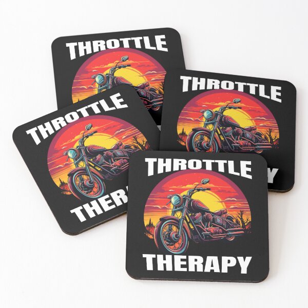 Item preview, Biker Throttle Therapy - Classic Motorbike - Fathers Day designed and sold by onlymagic8k.