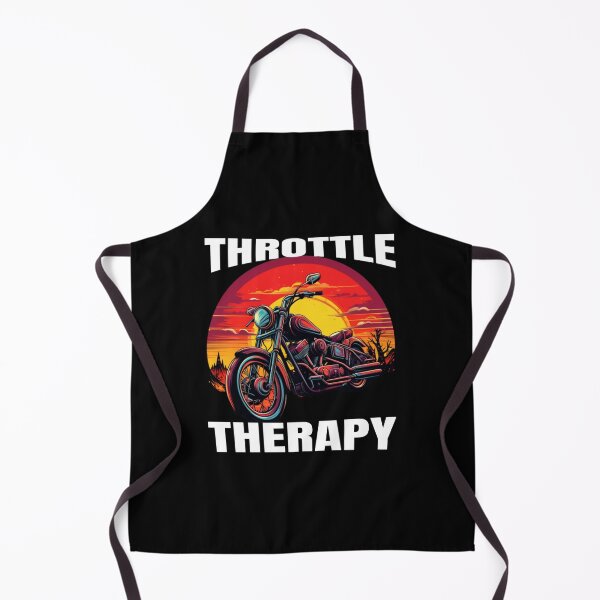 Item preview, Biker Throttle Therapy - Classic Motorbike - Fathers Day designed and sold by onlymagic8k.
