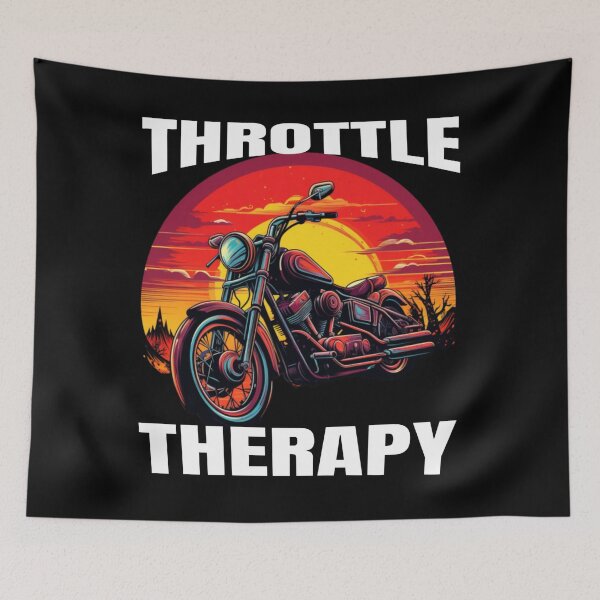 Item preview, Biker Throttle Therapy - Classic Motorbike - Fathers Day designed and sold by onlymagic8k.