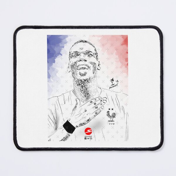Item preview, Pogba Calligraphy Portrait designed and sold by HamiltonMichaud.