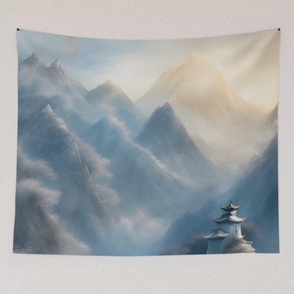 Aperçu de l'œuvre Peinture Chinoise De Paysage De Montagne Et D'eau - Peinture chinoise créée et vendue par joejiing.