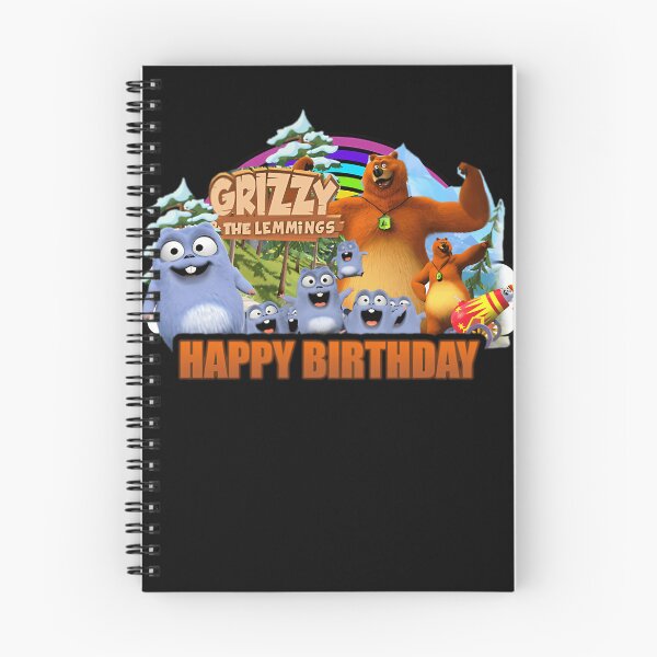 Item preview, Grizzy And Lemmings Happy Birthday designed and sold by StyleGreyson.