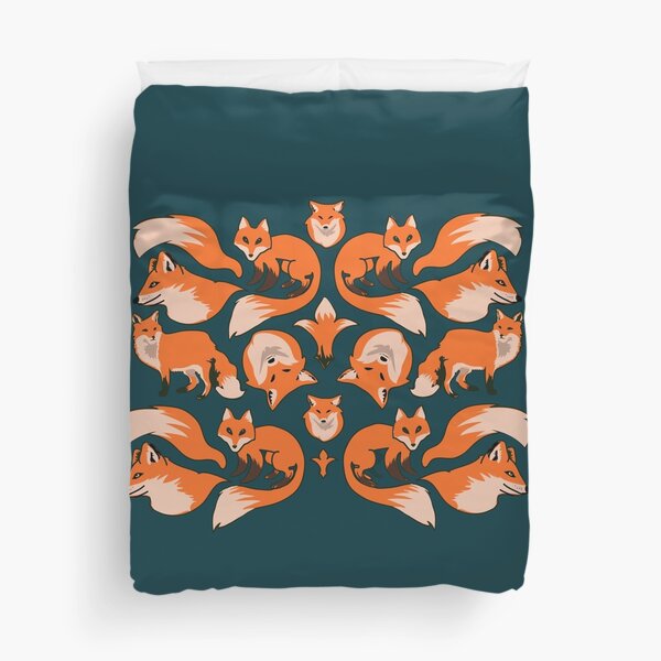 Foxes Duvet Cover