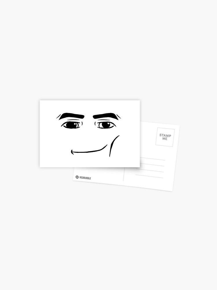 Roblox Default Female Face Smirking Smiling Meme  Postcard for Sale by  braelyncollettt