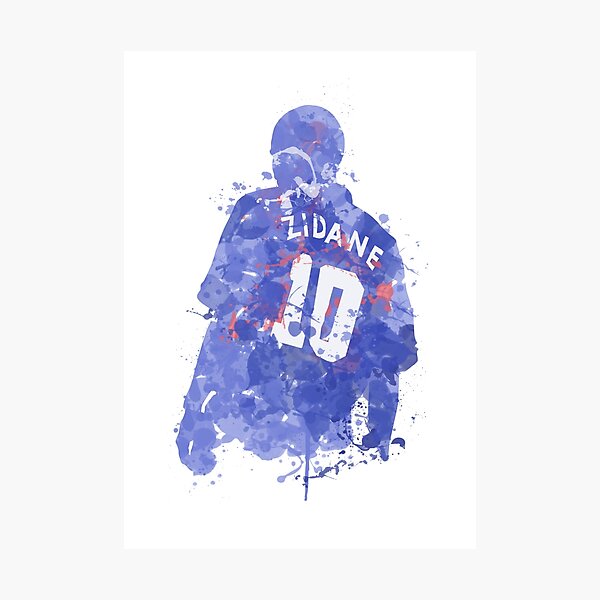 Zinedine Zidane French Legend Art Impression photo