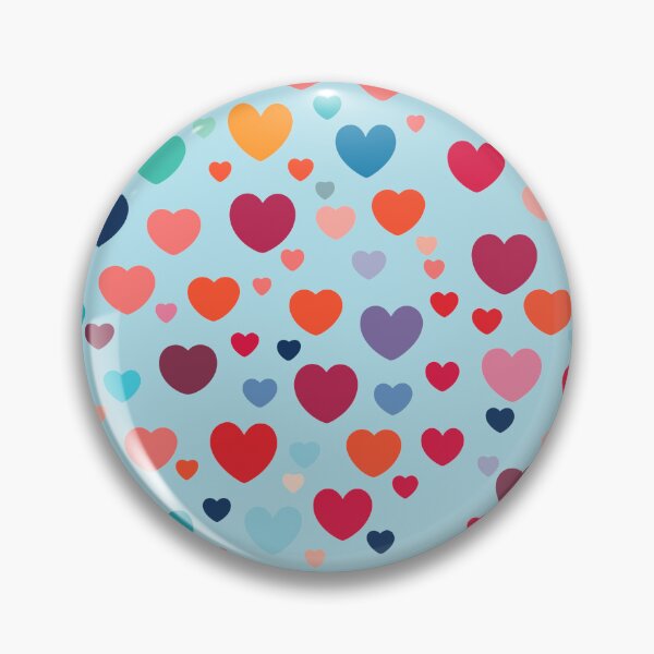 Item preview, Multi-colored Hearts Pattern designed and sold by tinytwist.