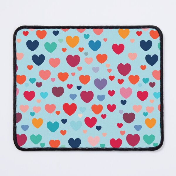 Item preview, Multi-colored Hearts Pattern designed and sold by tinytwist.