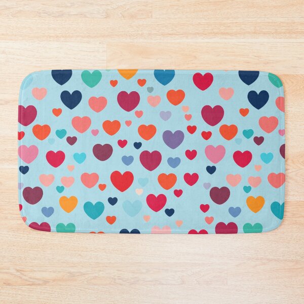 Item preview, Multi-colored Hearts Pattern designed and sold by tinytwist.