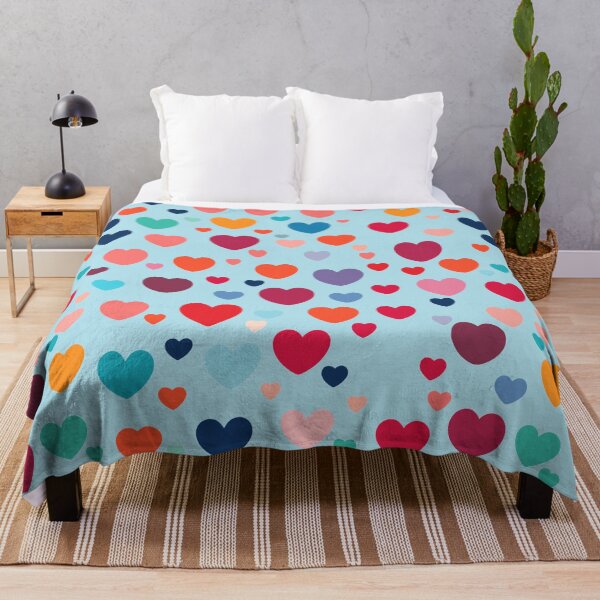 Item preview, Multi-colored Hearts Pattern designed and sold by tinytwist.