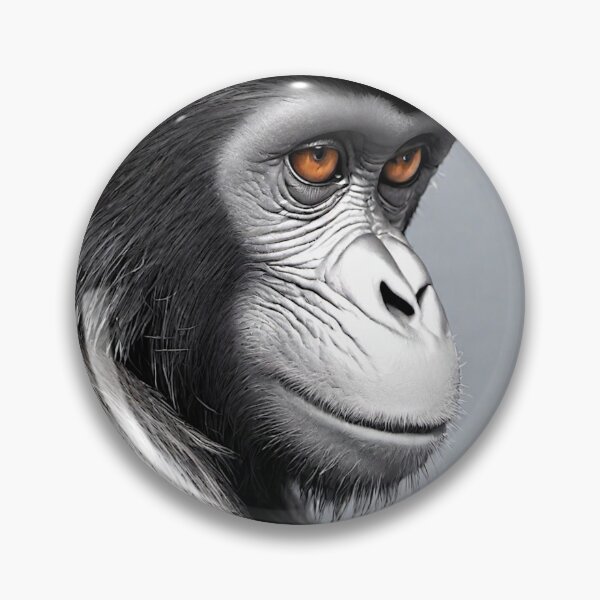 Item preview, The artwork features intricate ink lines in deep black, forming the graceful silhouette of a monkey. designed and sold by Best-Art-32.