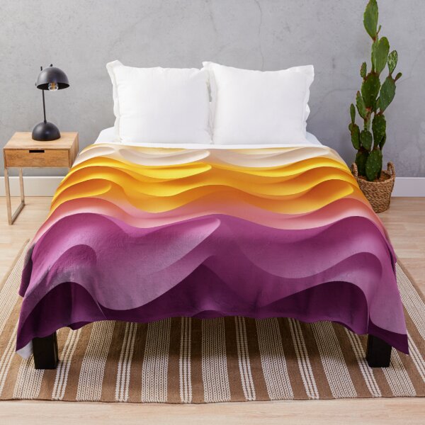 Aperçu de l'œuvre Visualisation sonore 3D : motif géométrique minimaliste en dégradé de couleurs créée et vendue par PaintbrushPlace.