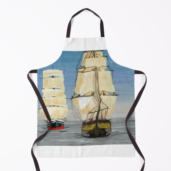 Item preview, Two Ships Painting designed and sold by Mary Nitz.