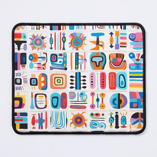 Item preview, African Quilt Style Abstract Black Line Art designed and sold by Cha-house.