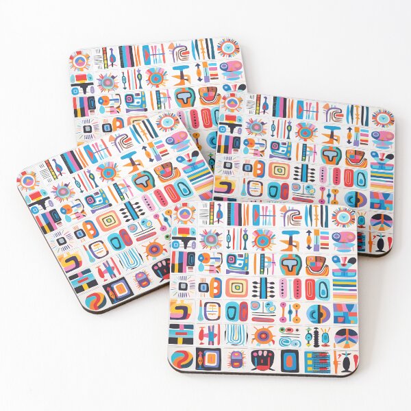 Item preview, African Quilt Style Abstract Black Line Art designed and sold by Cha-house.