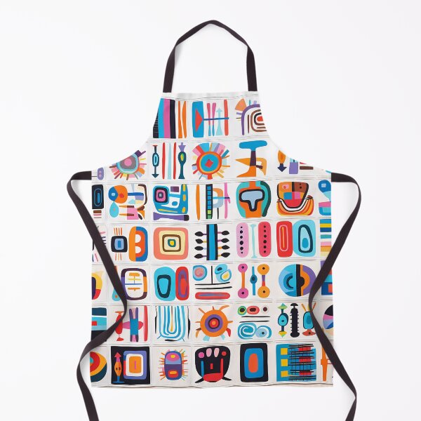 Item preview, African Quilt Style Abstract Black Line Art designed and sold by Cha-house.