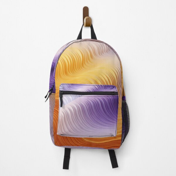 Item preview, Abstract 3D Sound Waves: Geometric Layers in Gradient Hues designed and sold by PaintbrushPlace.