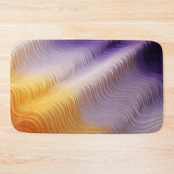 Item preview, Abstract 3D Sound Waves: Geometric Layers in Gradient Hues designed and sold by PaintbrushPlace.
