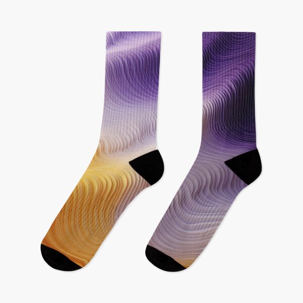 Item preview, Abstract 3D Sound Waves: Geometric Layers in Gradient Hues designed and sold by PaintbrushPlace.