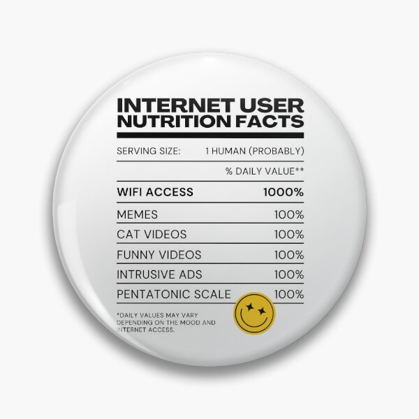 Item preview, Internet User Nutrition Facts - White - Internet Explorer Funny Memes Cat Videos designed and sold by Millusti.