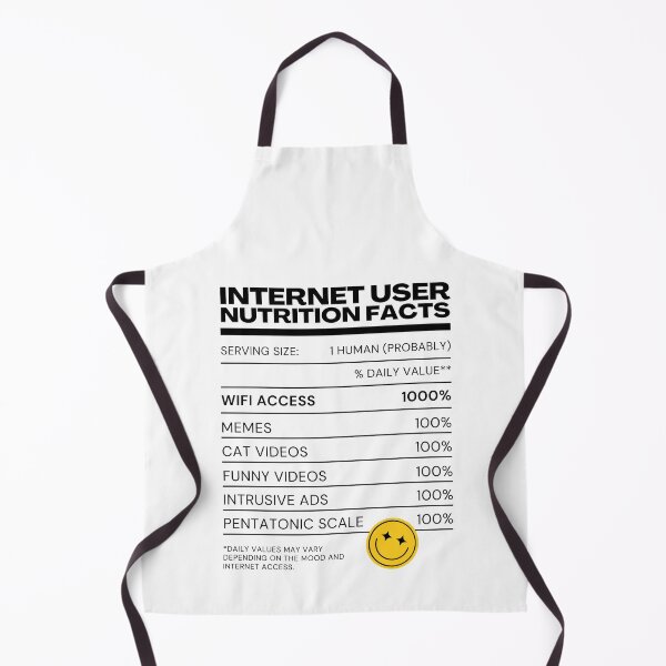 Item preview, Internet User Nutrition Facts - White - Internet Explorer Funny Memes Cat Videos designed and sold by Millusti.