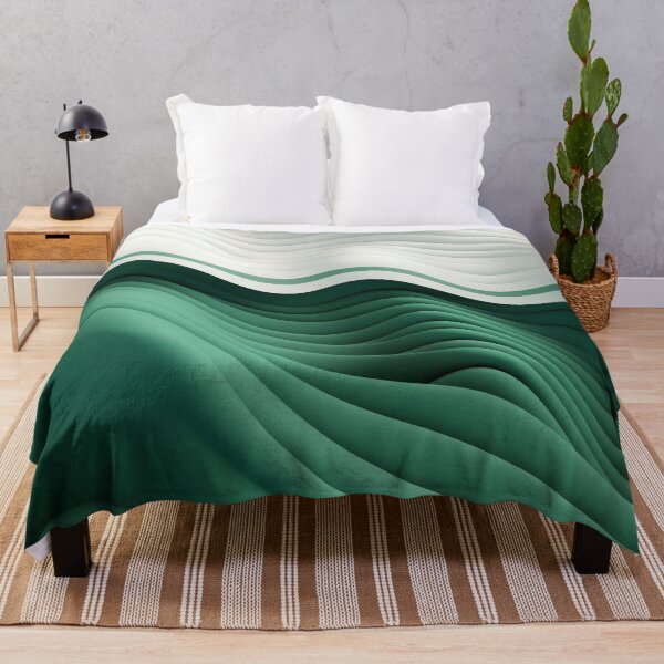 Item preview, 3D Sound Art: Minimalist Geometric Pattern in White & Green designed and sold by PaintbrushPlace.
