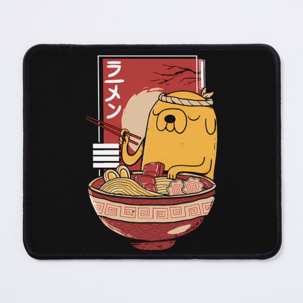 Item preview, Adventure Time Jake the Dog enjoying a bowl of Ramen Noodles designed and sold by IanOrb98.
