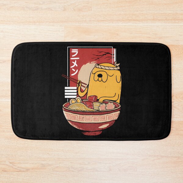 Item preview, Adventure Time Jake the Dog enjoying a bowl of Ramen Noodles designed and sold by IanOrb98.
