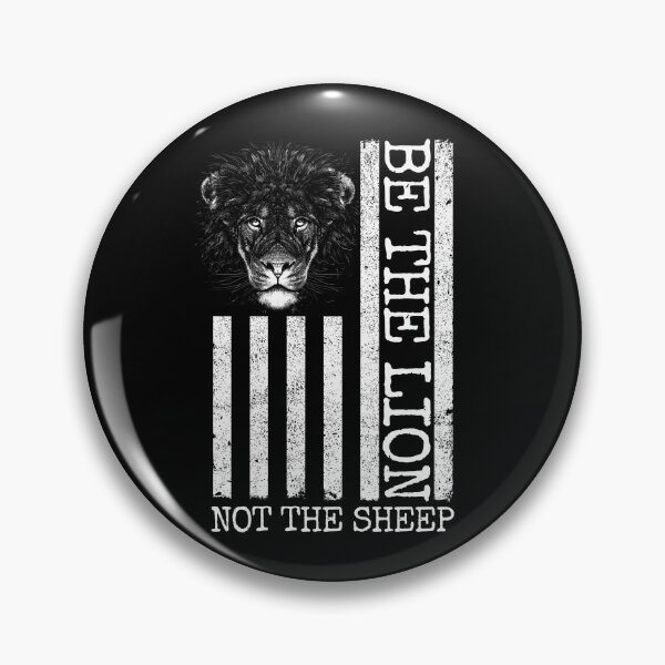Artikelvorschau, Be The Lion Not The Sheep USA Flag Anti-Woke Be The Lion Gear entworfen und verkauft von DynamicDesign.