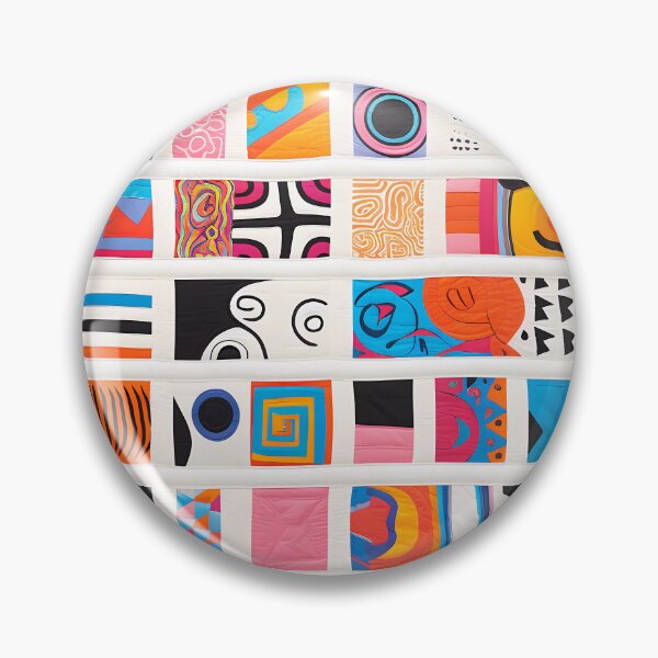 Item preview, African Quilt Style Abstract Black Line Art designed and sold by Cha-house.