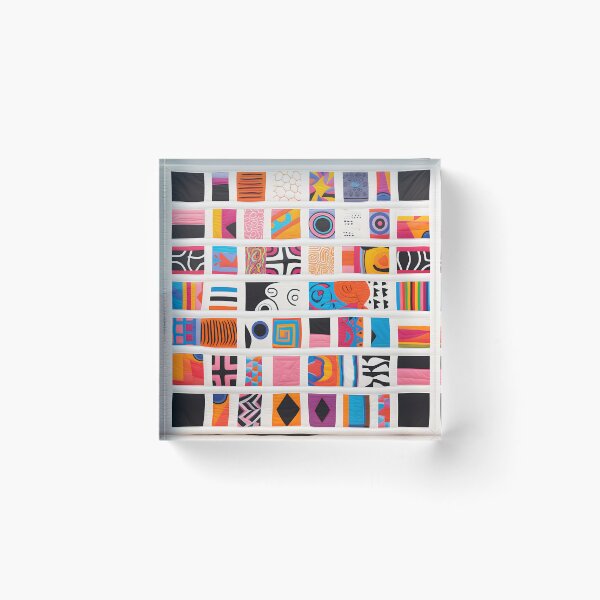 Item preview, African Quilt Style Abstract Black Line Art designed and sold by Cha-house.