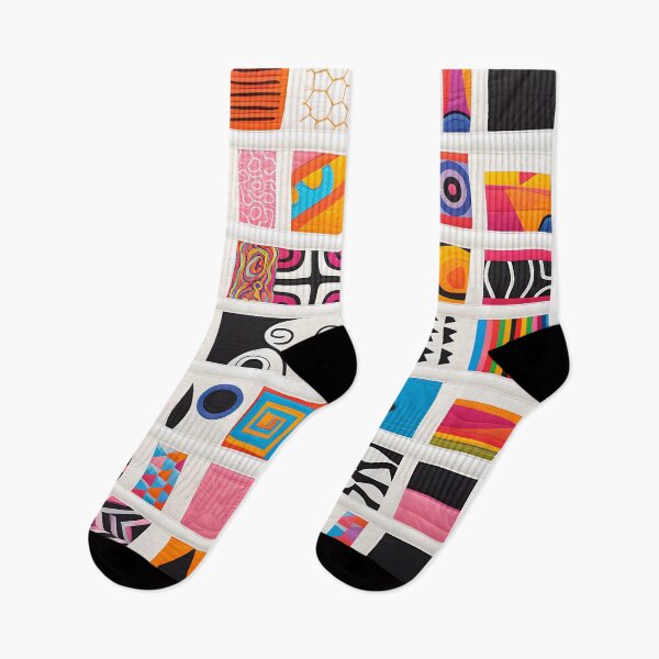 Item preview, African Quilt Style Abstract Black Line Art designed and sold by Cha-house.