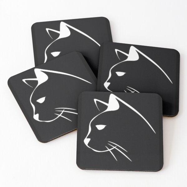 Item preview, Cat face white outline designed and sold by Thedigital91.