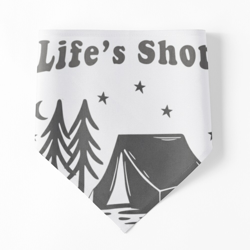 Life's Short Camp Naked - Tent Camping Hiking Outdoors Gear  Art Board  Print for Sale by MichaelGriffina