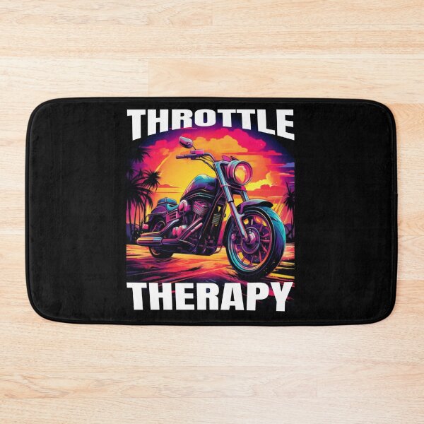 Item preview, Biker Throttle Therapy - Classic Motorbike - Motorcycle Riding Lovers designed and sold by onlymagic8k.