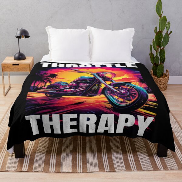 Item preview, Biker Throttle Therapy - Classic Motorbike - Motorcycle Riding Lovers designed and sold by onlymagic8k.