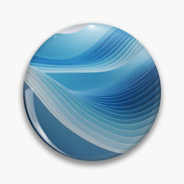 Item preview, 3D Audio Landscape: Abstract Geometric in Blue & White designed and sold by PaintbrushPlace.