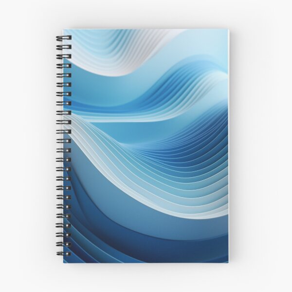 Item preview, 3D Audio Landscape: Abstract Geometric in Blue & White designed and sold by PaintbrushPlace.