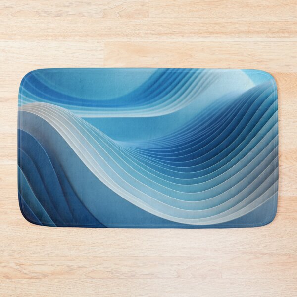 Item preview, 3D Audio Landscape: Abstract Geometric in Blue & White designed and sold by PaintbrushPlace.