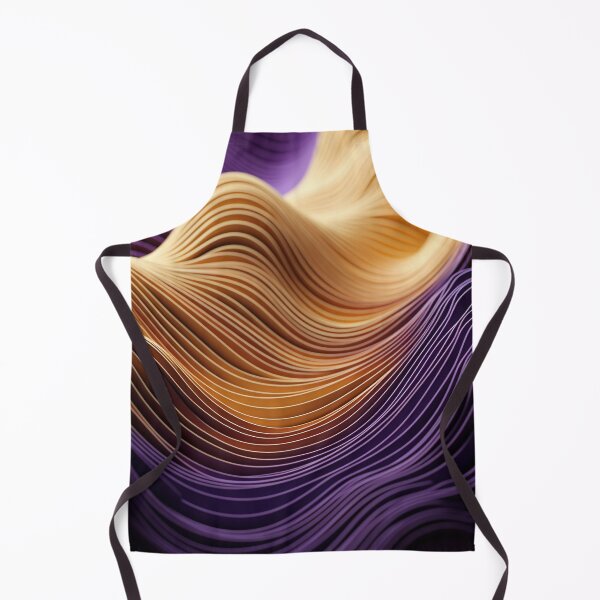 Item preview, 3D Sound Visualization: Geometric Layers in Purple & Yellow designed and sold by PaintbrushPlace.