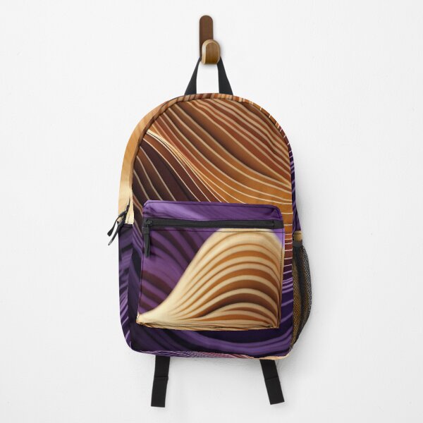 Item preview, 3D Sound Visualization: Geometric Layers in Purple & Yellow designed and sold by PaintbrushPlace.