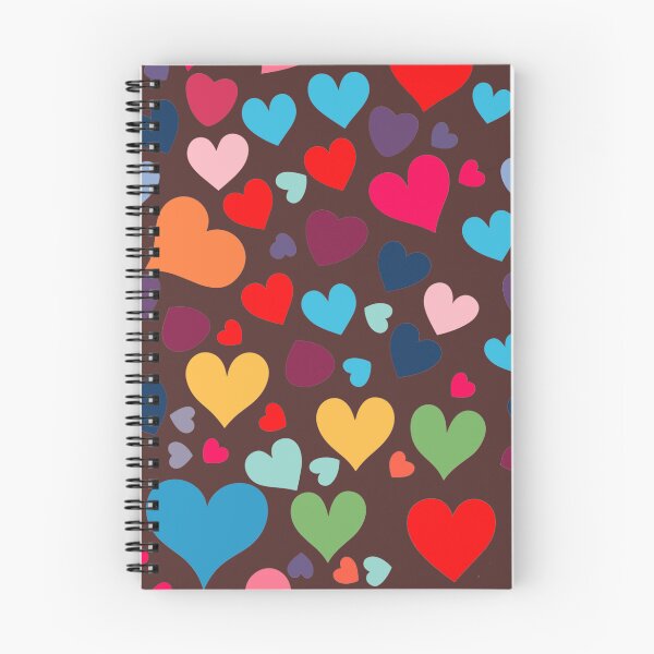Item preview, Multi-colored Hearts Pattern designed and sold by tinytwist.