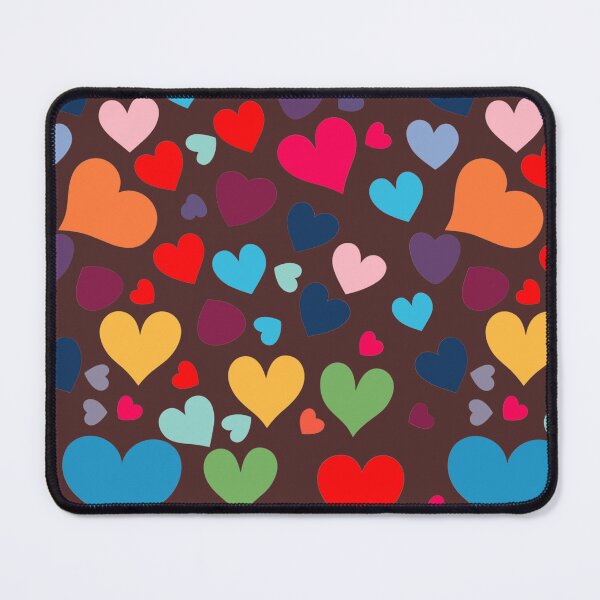 Item preview, Multi-colored Hearts Pattern designed and sold by tinytwist.